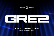Grez - Minimal Sans Serif Font, a Sans Serif Font by Flawless And Co (Thumbnail 1 of 10)
