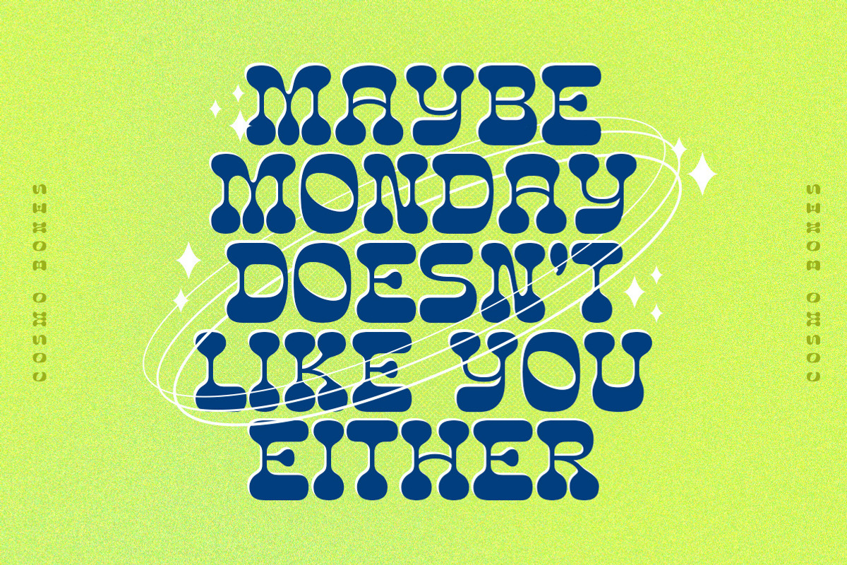 Cosmo Bones - Reverse Display Font, a Font by Letterhend Studio (Photo 2 of 7)