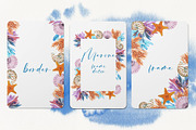Marine Watercolor Clipart, an Animal Illustration by YarovaArt (Thumbnail 4 of 19)