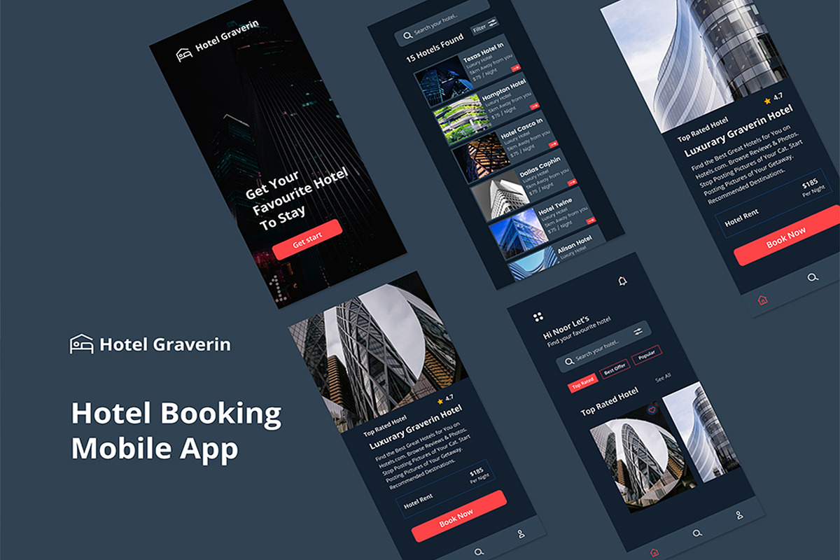Hotel Booking App, an App Template by Design Valley