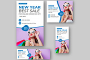 New Year Sale Web Banner Set, an UI Kit Template by CreativeShaper (Thumbnail 4 of 4)