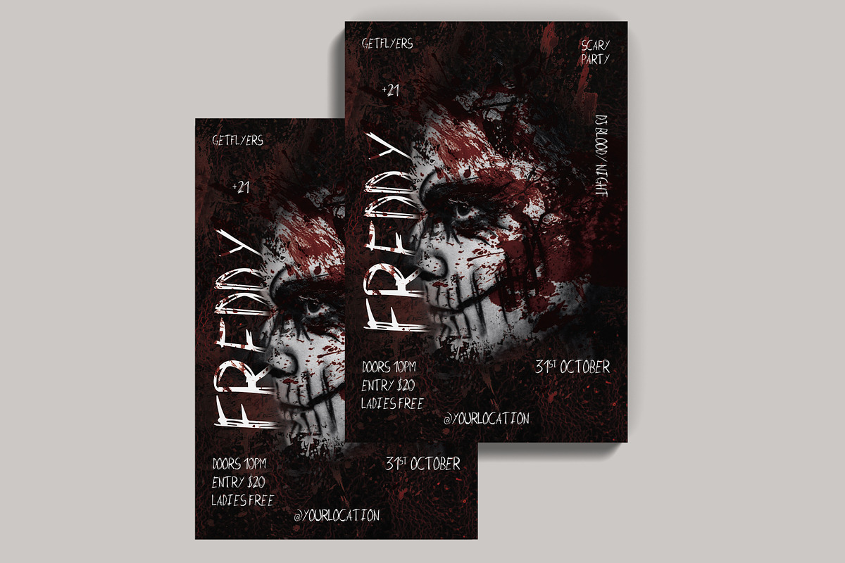 Scary Night PSD Flyer Template, a Flyer Template by Naim Selmani (Photo 3 of 3)