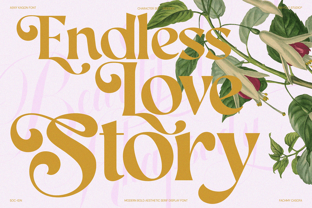 AEKIY KAGON — Elegant Bold Serif, a Serif Font by Enxyclo Studio (Photo 2 of 21)