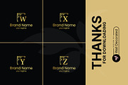 26 A-Z Luxury Monograms Set, a Branding & Logo Template by Walldecorated (Thumbnail 5 of 5)