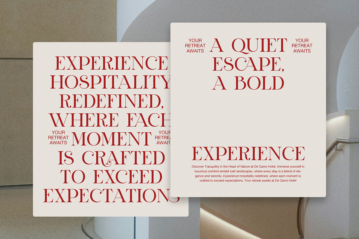 Ramea Elegant Serif Font, a Serif Font by Graphicxell (Photo 4 of 8)