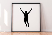 Jump People Silhouette SVG, a Person Illustration by newminddesign (Thumbnail 4 of 5)