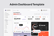 MoneyMonitor Finance Admin Dashboard, a Websites & App Template by SquidPixey (Thumbnail 2 of 5)