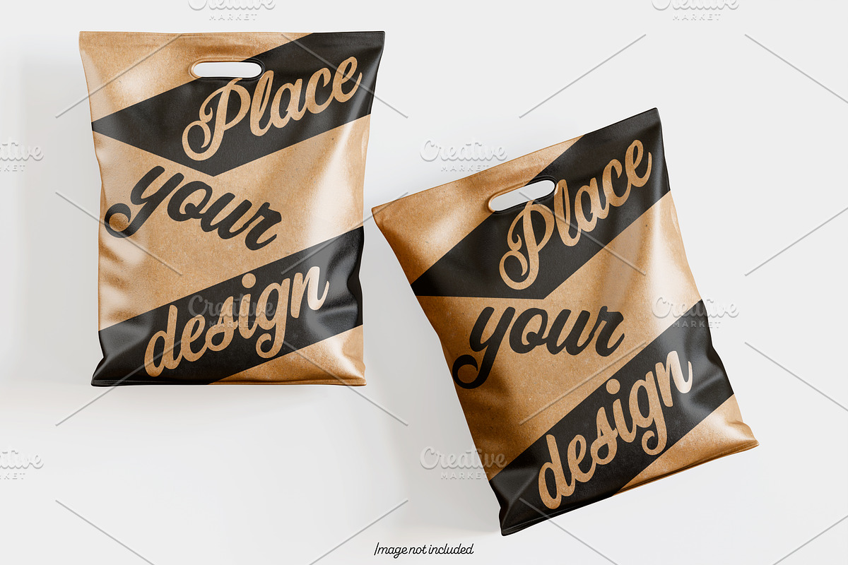 Paper bag brown color mockup bundles, a Packaging Mockup by Ambo Ampeng (Photo 23 of 32)