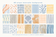 Soft Coast Watercolor Backgrounds, a Background Graphic by Eva Gentle (Thumbnail 5 of 10)