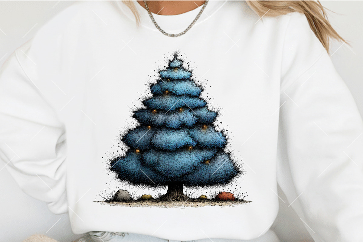 Whimsical Icy Blue Christmas Clipart, an Illustration by OK Design (Photo 6 of 6)