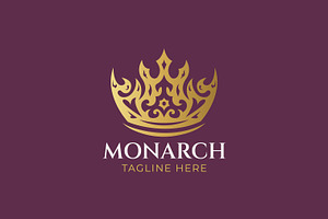 Abstract Monarch Pointed Crown Logo, a Branding & Logo Template by Signatoro