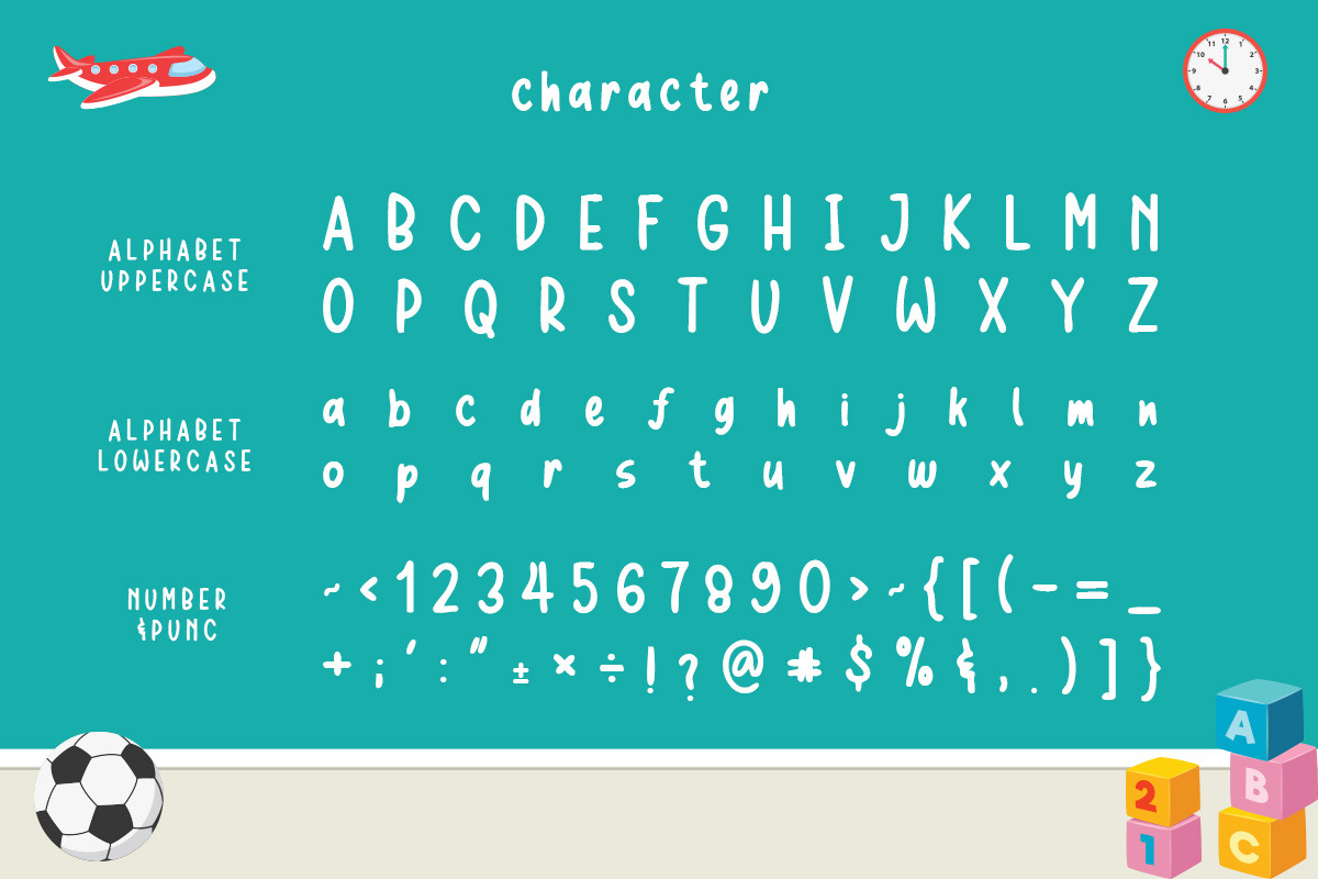Wobble Playful Funny Comical Font, a Sans Serif Font by roomspace creative lab (Photo 9 of 10)