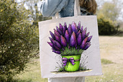 Cute Watercolor Spring Clipart PNG, an Illustration by Canvas Craft (Thumbnail 6 of 7)