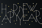 2027 Happy New Year white and golden, a Seasonal Illustration by sceptical cactus (Thumbnail 2 of 3)