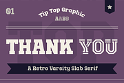 Top Slab – Retro Varsity Slab Serif, a Slab Serif Font by Tiptop Graphic (Thumbnail 10 of 10)