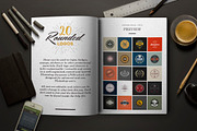 20 Rounded Logos Badges, a Branding & Logo Template by Marvel (Thumbnail 2 of 8)