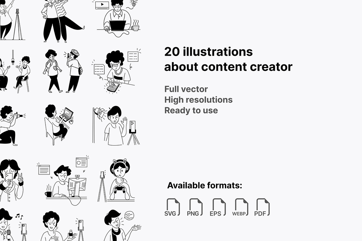 Notion Illustrations Content Creator, a Work Illustration by Vectorly Space (Photo 2 of 6)