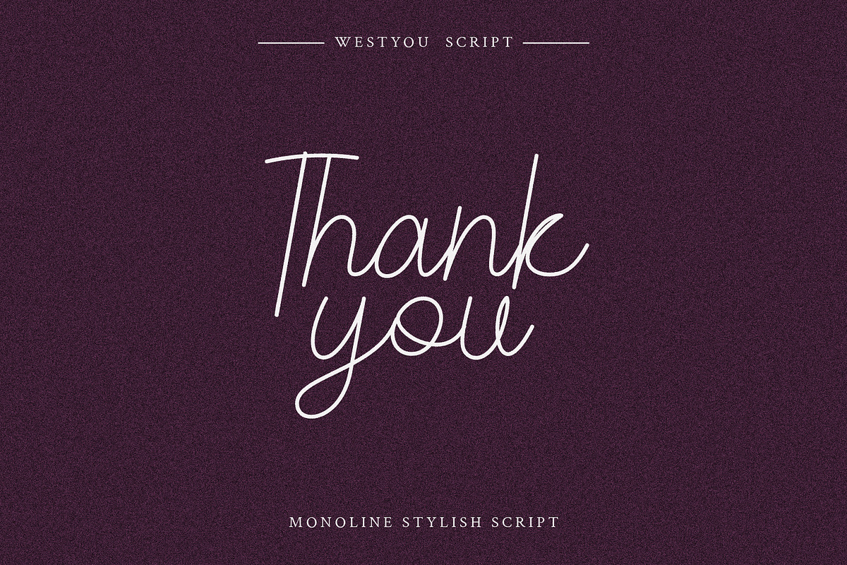 Westyou - Script Monoline, a Font by Hasbi Creative (Photo 11 of 11)