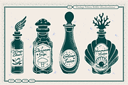 Vintage Potion Bottle Illustrations, an Object Illustration by TheFoodAtlas (Thumbnail 5 of 8)