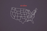 United States Vector Map, a Graphic by Skylars Art Supplies (Thumbnail 3 of 4)