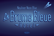 Neuliner Neon Blue, a Font by CozyFonts Foundry (Thumbnail 1 of 4)