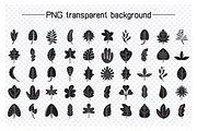 Bundle of Leaf Solid Illustrations, an Illustration by Designfour (Thumbnail 2 of 7)