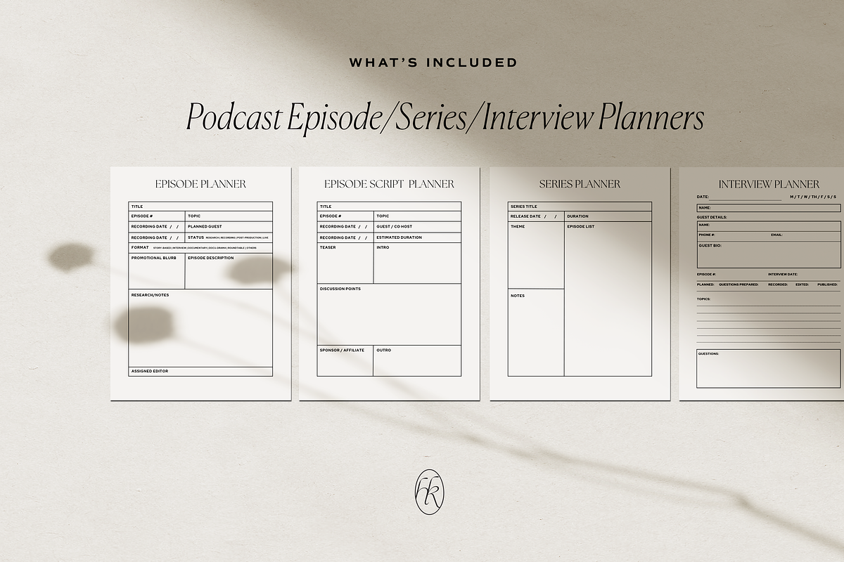 Podcast Planner Canva Template, a Presentation Template by HelloKarla (Photo 4 of 7)