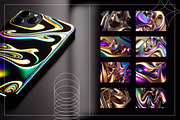 Liquid Metal | Iridescent Pack, a Texture Graphic by Ckybe's Corner (Thumbnail 3 of 8)