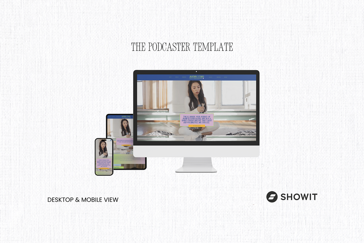 The Podcaster Template, a Landing Page Template by Design by Alia (Photo 1 of 3)