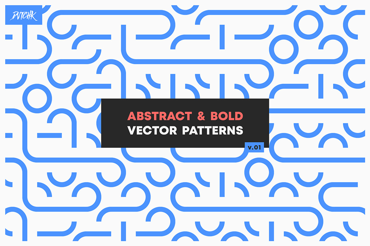Abstract & Bold Vector Patterns V01, a Pattern Graphic by dvtchk (Photo 5 of 15)