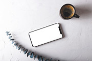 Mockup screen of smartphone on gray, an iPhone Mockup by Valeriia • Svitlini (Thumbnail 2 of 3)