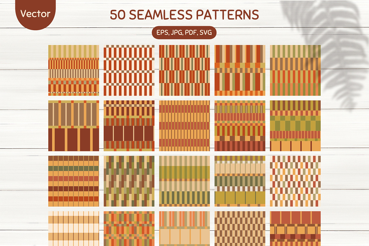 Cozy autumn geometric patterns, a Pattern Graphic by Tani Kuzminka (Photo 4 of 25)