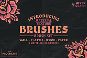 Material Texture Brushes Procreate, a Brush Add-On by Mixergraph (Thumbnail 2 of 10)