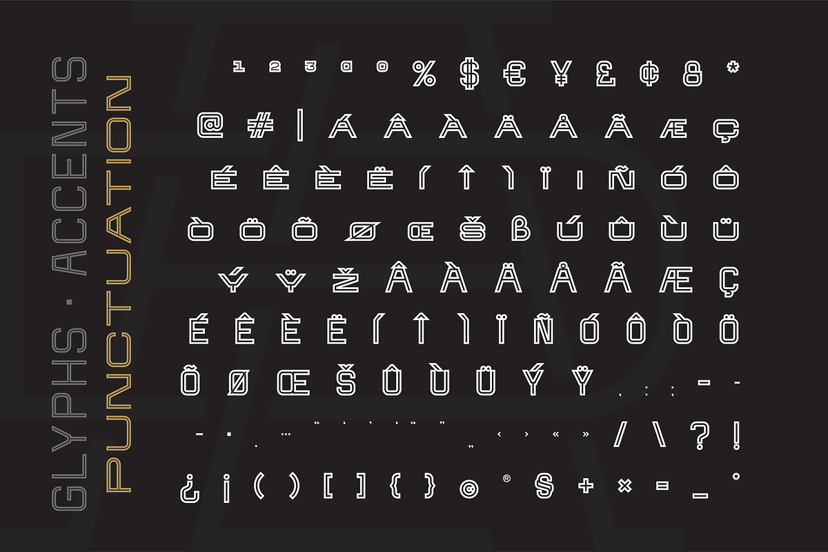 Brandogram Stencil Two Monogram Font, a Slab Serif Font by Bogdan Casota (Photo 3 of 6)