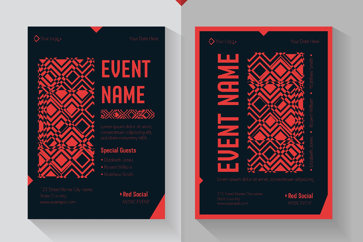 Geometric Event Flyer, a Templates & Theme by studiogstock (Photo 1 of 3)
