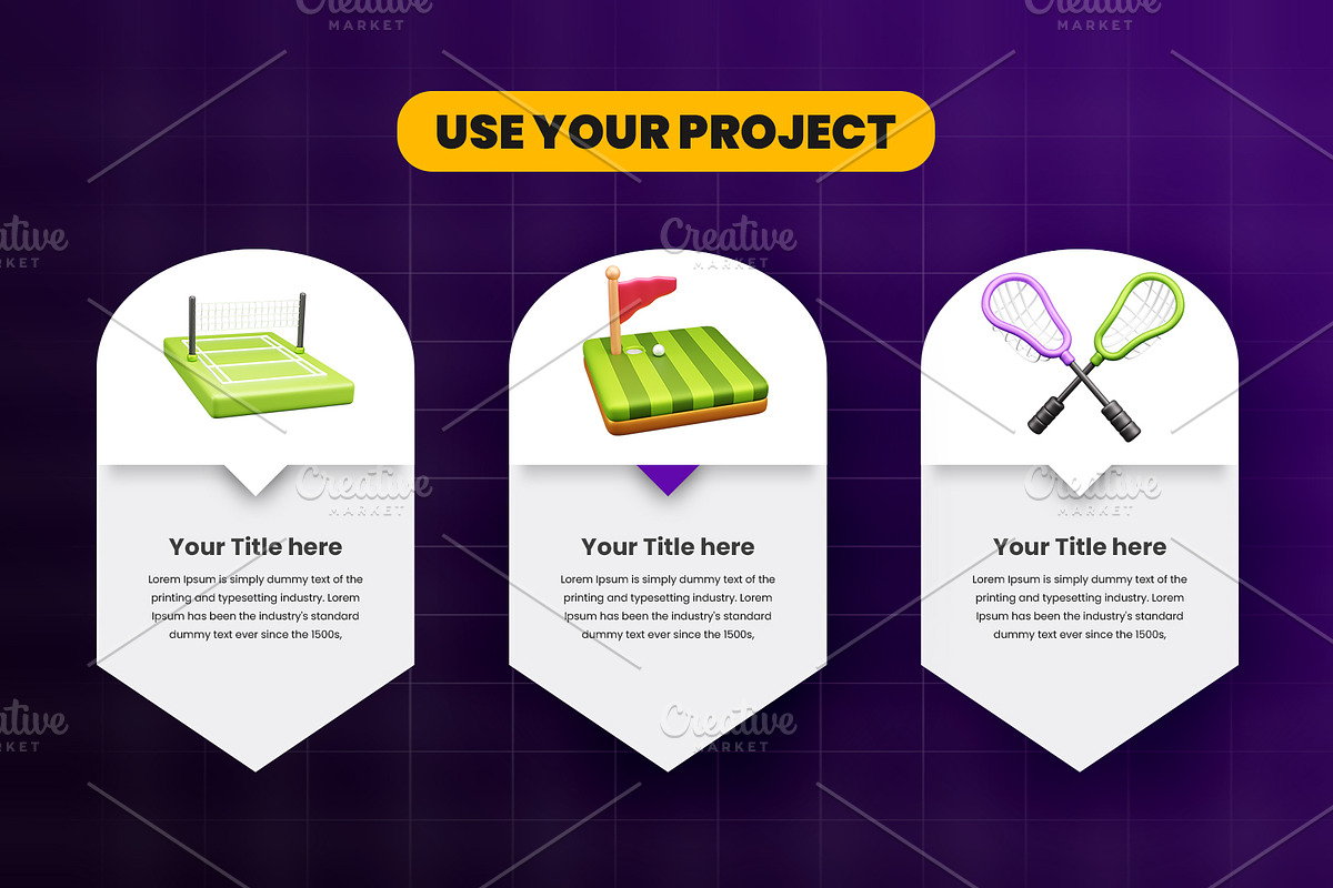 Sports 3d Icon Pack, an Object 3D Model by Ui Stock (Photo 6 of 6)