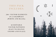 BOHO MINIMALIST vector collection, a Decorative Illustration by Lena Nikolaeva (Thumbnail 2 of 12)