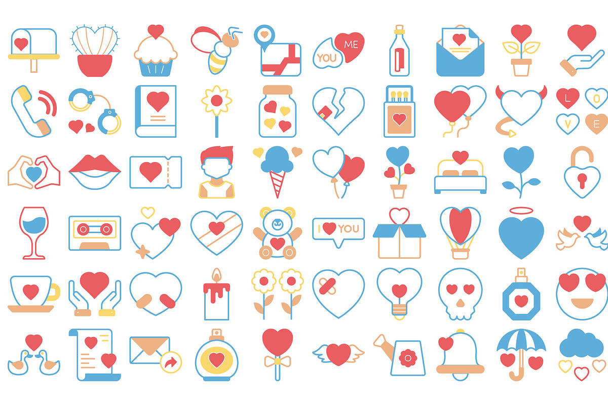 Love and Romance Vector Icons, a Solid Icon by Vector Portal (Photo 3 of 6)