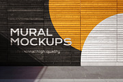 Street mural mockup bundle outdoor, an Advertising Mockup by FoundImages (Thumbnail 13 of 42)