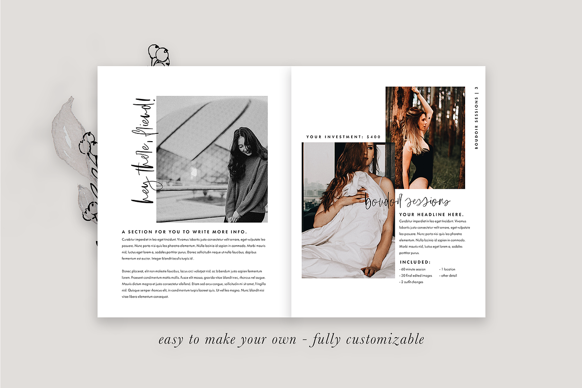 8-Page Photography Magazine Template, a Magazine Template by molly ho studio (Photo 2 of 6)