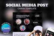 Wig Flyer Social Media Flyer, a Flyer Template by Madhabi Studio (Thumbnail 1 of 3)