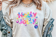 Colorful Glitter Holly Jolly Png, an Illustration by Sublimation Artist (Thumbnail 3 of 9)