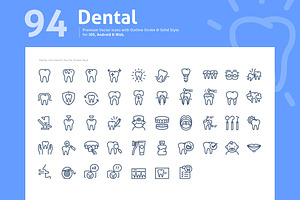 Dental Premium Vector Icons