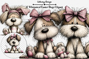 Whimsical Easter Dogs Clipart, an Illustration by GatewayDesign (Thumbnail 1 of 3)