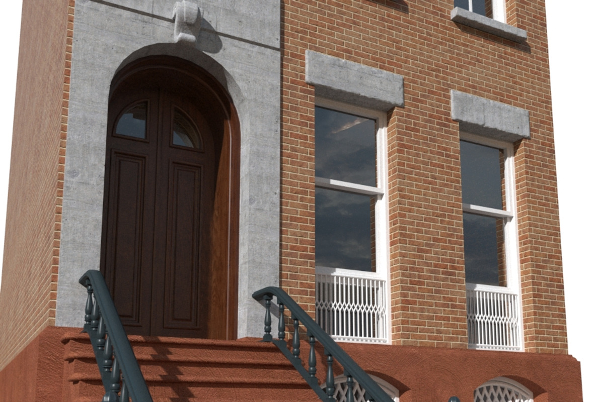 New York Brownstone townhouse, an Architecture 3D Model by happy brush (Photo 8 of 14)