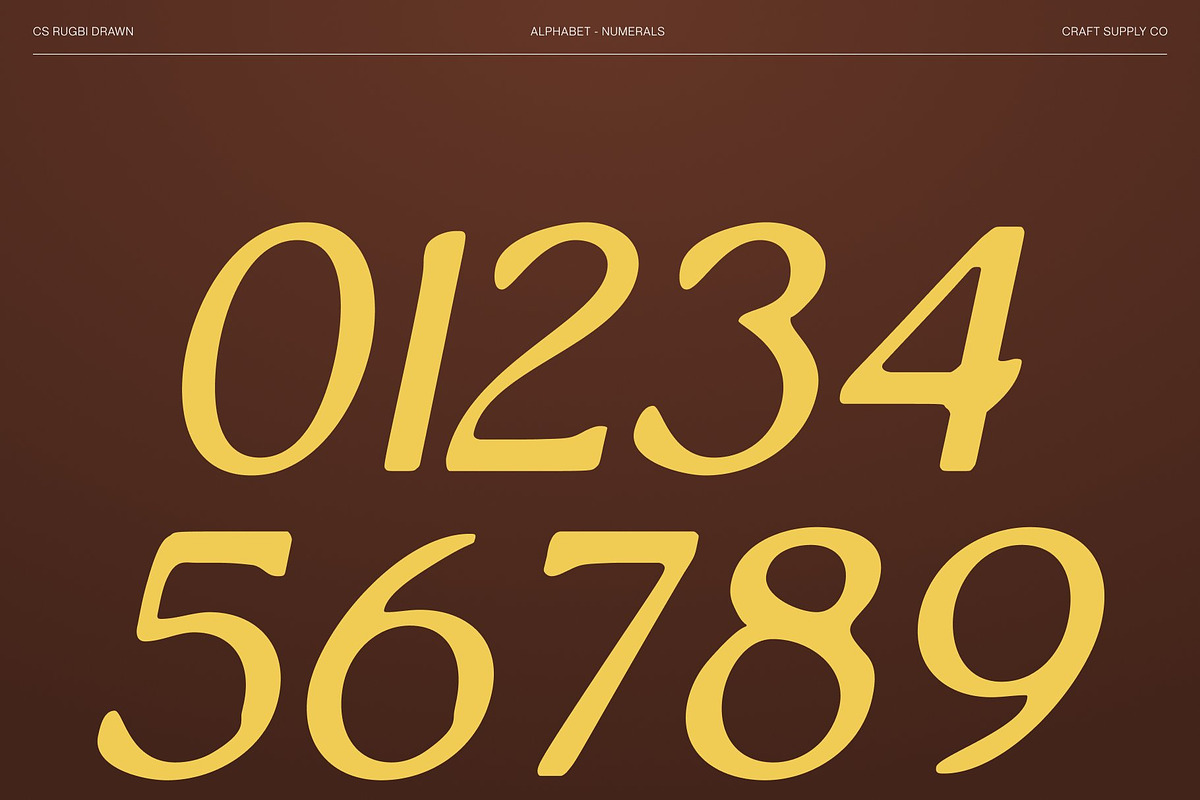 CS Rugbi Drawn, a Serif Font by Craft Supply Co. (Photo 4 of 8)