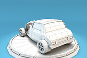 Cartoon Hot Rod Racing Car Low Poly, a Cars & Vehicle 3D Model by Low Poly Lab (Thumbnail 6 of 7)