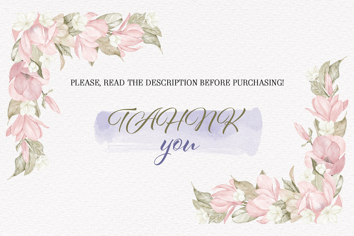 Magnolia Spring Flowers Ribbon Bow, a Decorative Illustration by PawGraphic (Photo 10 of 11)