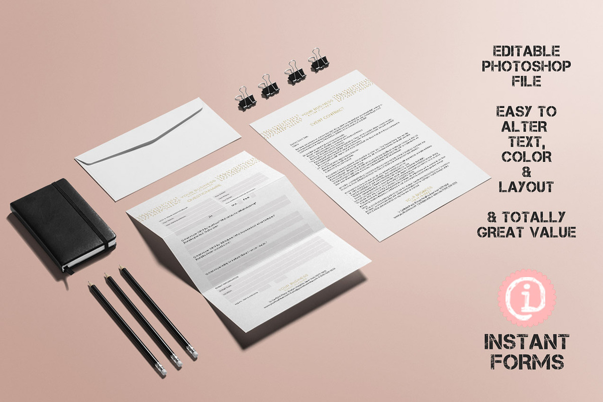 Event Planner Contract & Forms IF269, a Stationery Template by InstantForms (Photo 3 of 3)