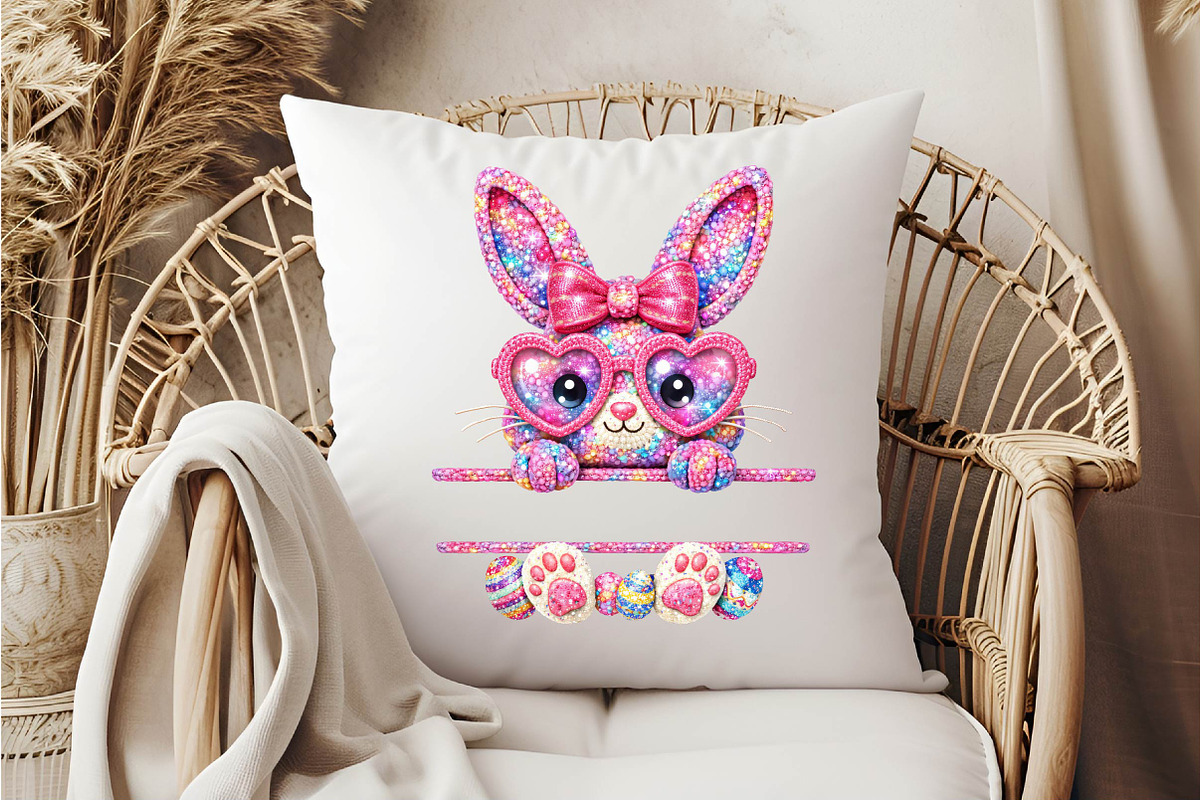Crochet Easter Bunny Png, an Illustration by DreamCafeArt (Photo 3 of 6)